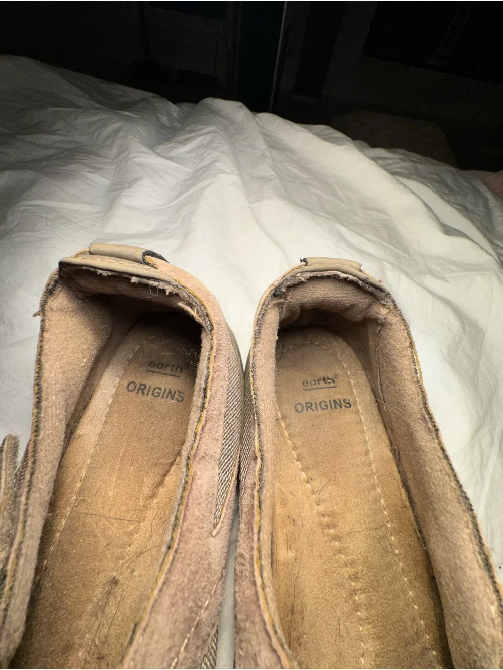 Earth Origins Taupe Leather Mary Jane Comfort Shoes Women’s 8.5